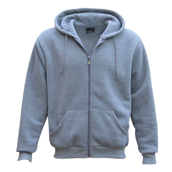 Adult Unisex Zip Plain Fleece Hoodie Hooded Jacket Mens Sweatshirt Jumper Xs 8Xl Light Grey 2Xl Coats Jackets & Vests