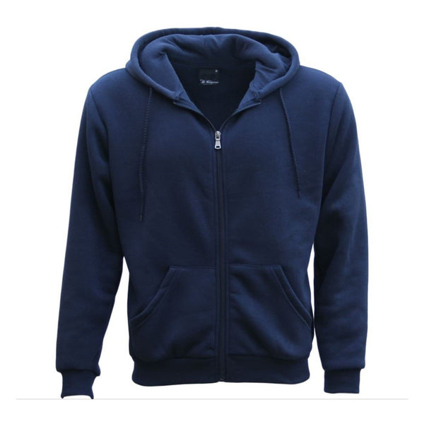Adult Unisex Zip Plain Fleece Hoodie Hooded Jacket Mens Sweatshirt Jumper Xs 8Xl Navy 2Xl Coats Jackets & Vests