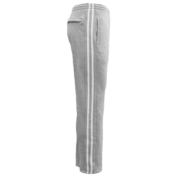Men's Fleece Casual Sports Track W Zip Pocket Striped Sweat Trousers 6Xl Light Grey 5Xl Pants