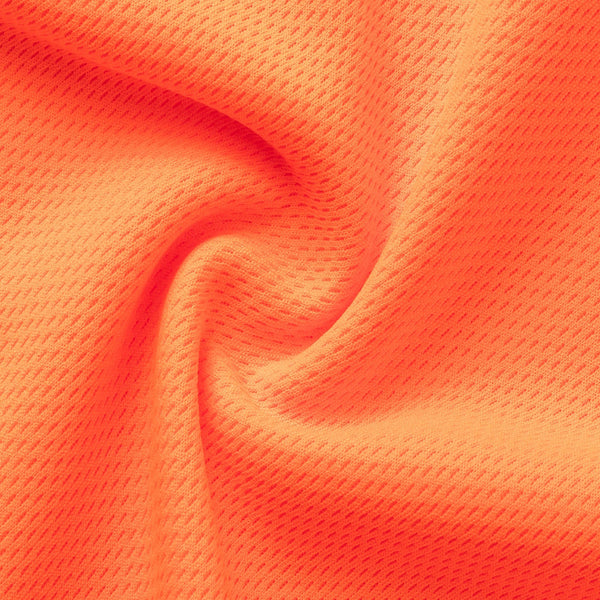 Hi Vis Short Sleeve Workwear Shirt Reflective Tape Cool Dry Safety Polo 2 Tone Fluoro Orange / Navy T Shirts