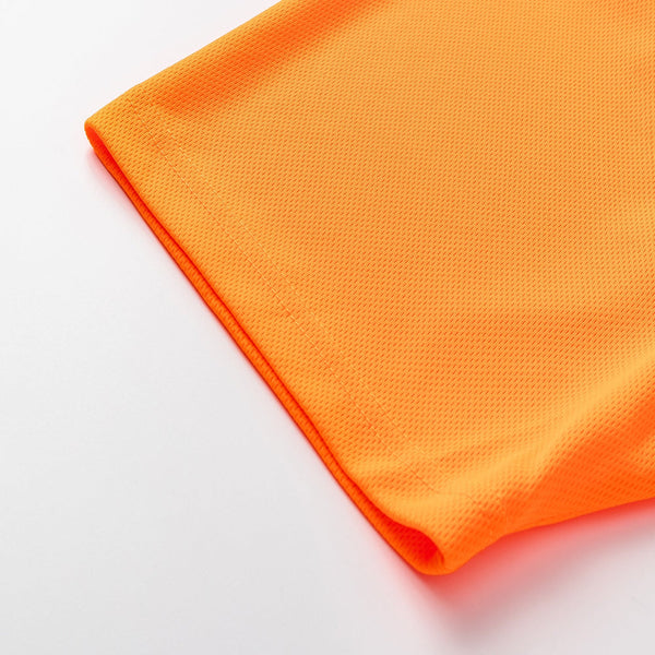 Hi Vis Short Sleeve Workwear Shirt Reflective Tape Cool Dry Safety Polo 2 Tone Fluoro Orange / Navy L Other Safety & Protective Gear