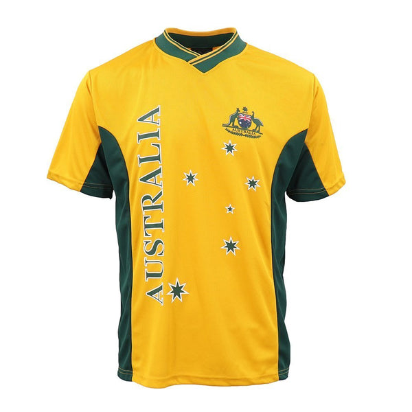 Adults Kids Men's Sports Soccer Rugby Jersy T Shirt Australia Day Polo Souvenir Gold L Jerseys