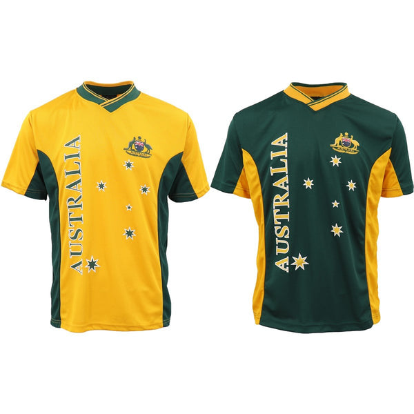 Australia Day Green Rugby Jersey T Shirt For Kids Size 8 Jerseys