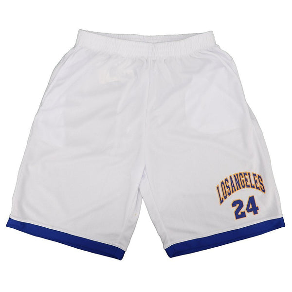 Men's Basketball Sports Shorts Gym Jogging Swim Board Boxing Sweat Casual Pants White Los Angeles 24 Xl Placeholder