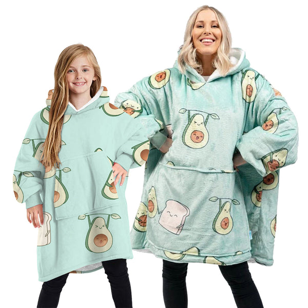 Oversized Soft Pullover Plain Hoodie Warm Fleece Blanket Plush Winter Sweatshirt Adult Hoodie Robes