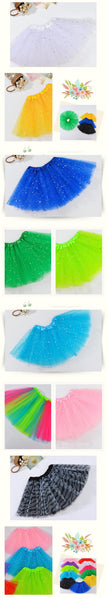 Sequin Tulle Tutu Skirt Ballet Kids Princess Dressup Party Baby Girls Dance Wear Adults Dress Up Costumes