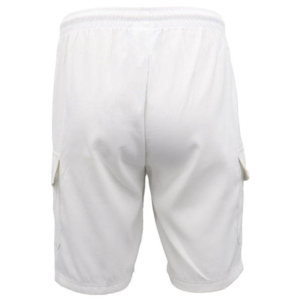 Men's Cargo Shorts 4 Pockets Cascual Work Trousers Active Pants Elastic Waist White 2Xl Placeholder
