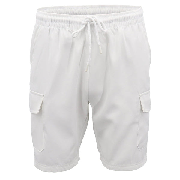 Men's Cargo Shorts 4 Pockets Cascual Work Trousers Active Pants Elastic Waist White 2Xl Placeholder