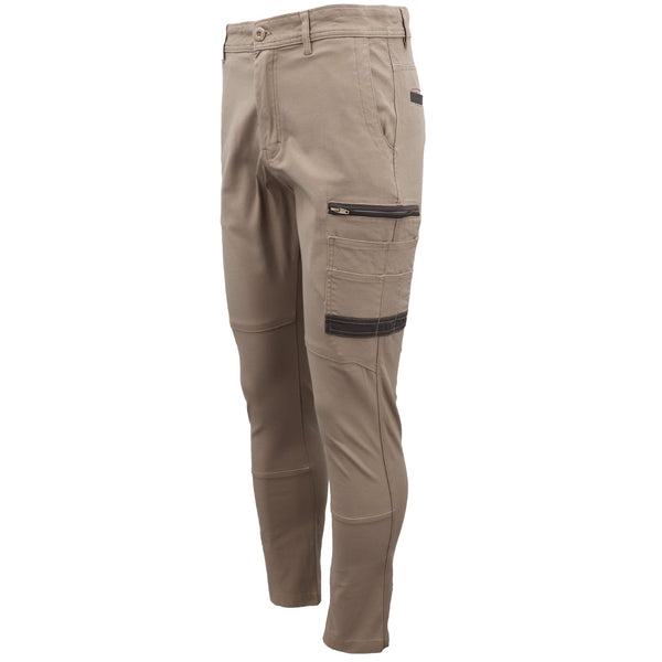Men's Cotton Drill Cargo Work Upf 50+ 13 Pockets Tradies Workwear Trousers Navy 30 Pants