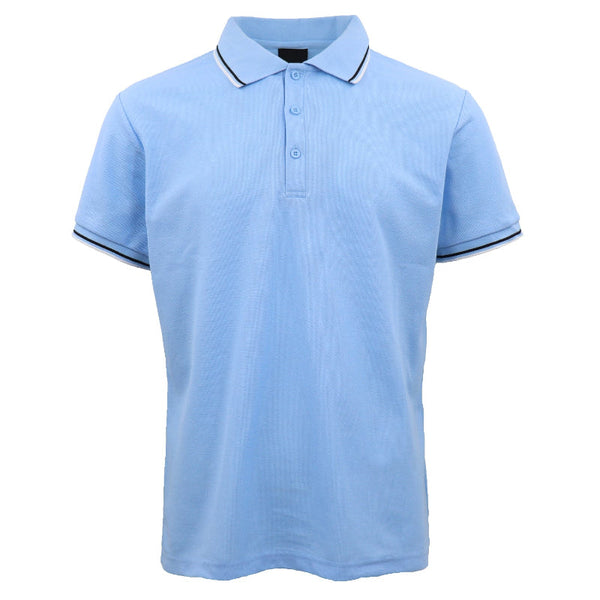 Men's Unisex Polo Shirts Basic Plain Breathable Tops Cotton Cascual Sport Shorts Blue 3Xl Casual Shirts