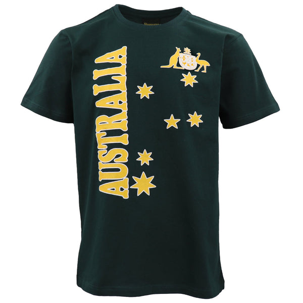 Unisex Adults Kids Mens Womens Australian Day Aussie Souvenir Tee Tops Shirt Green L T Shirts