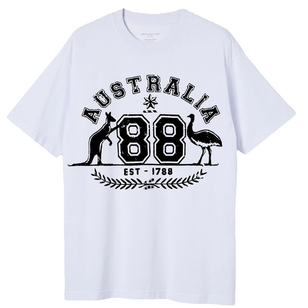Adult Unisex 100% Cotton T Shirt Australia Kangaroo Emu Aussie Souvenir Tee Tops White 3Xl T Shirts