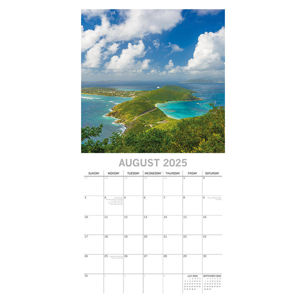 Travel The World 2025 Square Wall Calendar 16 Months New Year Xmas Planner Gift Calendars (Current)