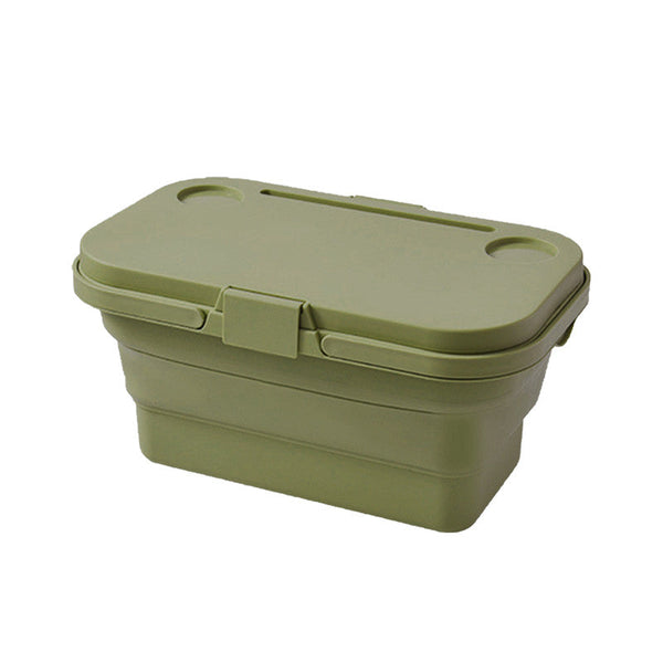 Zeze 2In1 Folding Picnic Basket Tour Storage Baskets Outdoor With Lid Picnic Baskets & Backpacks