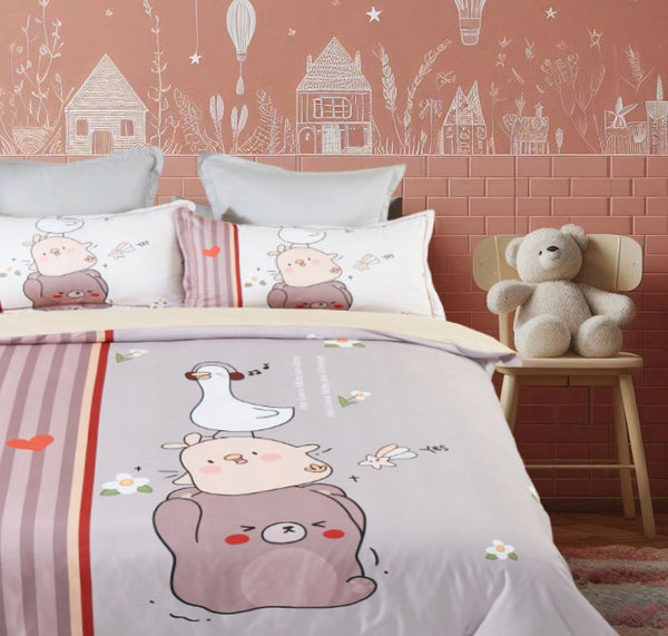 Duck Kids Quilt Cover Set Double Size Quilt Covers
