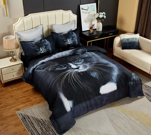 Cat Quilt Cover Set King Size Quilt Covers