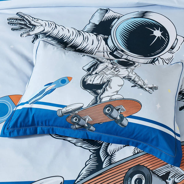 Astronaut Kids Quilt Cover Set King Single Size Quilt Covers
