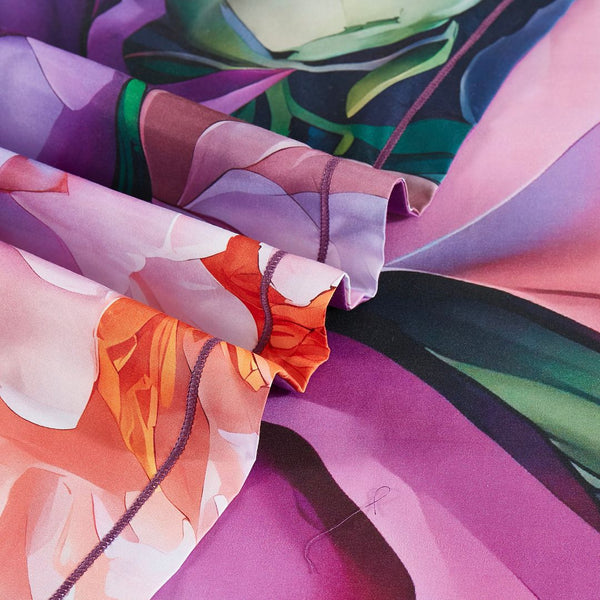 Kaie Floral Quilt Cover Set Queen Size Quilt Covers