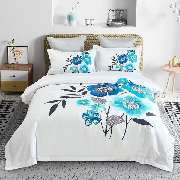 Braithe Floral Quilt Cover Set Queen Size Quilt Covers