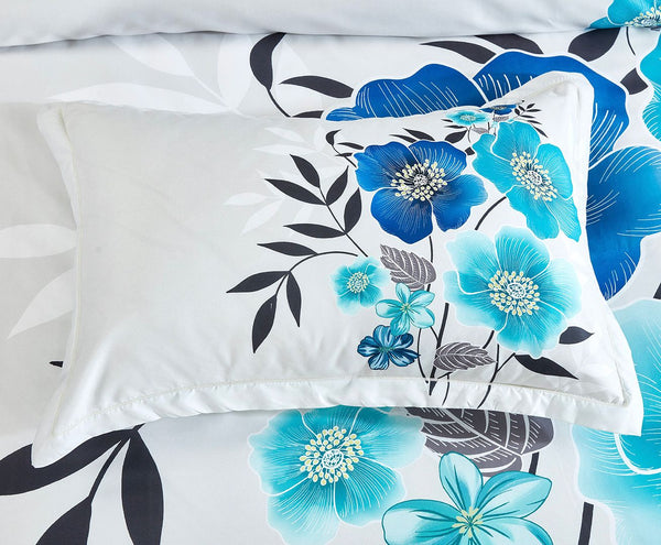 Braithe Floral Quilt Cover Set Queen Size Quilt Covers