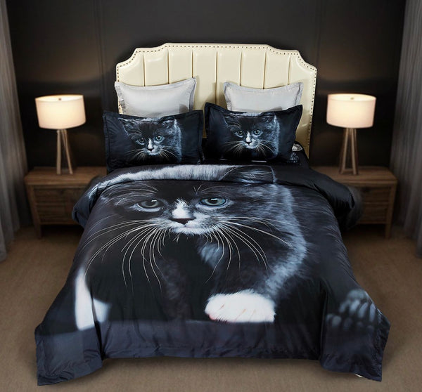 Cat Quilt Cover Set Super King Size Quilt Covers