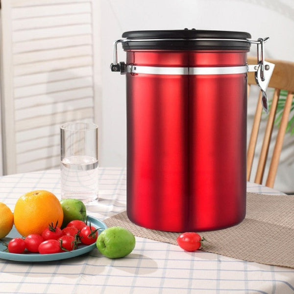 1.2L Storage Container With Spoon Red Other Kitchen Storage