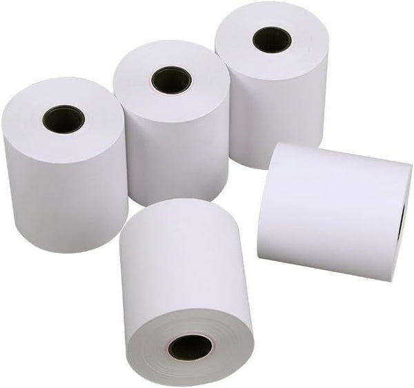6 Rolls Lineless Printing Label Paper 80 Mm 52 Label Printers