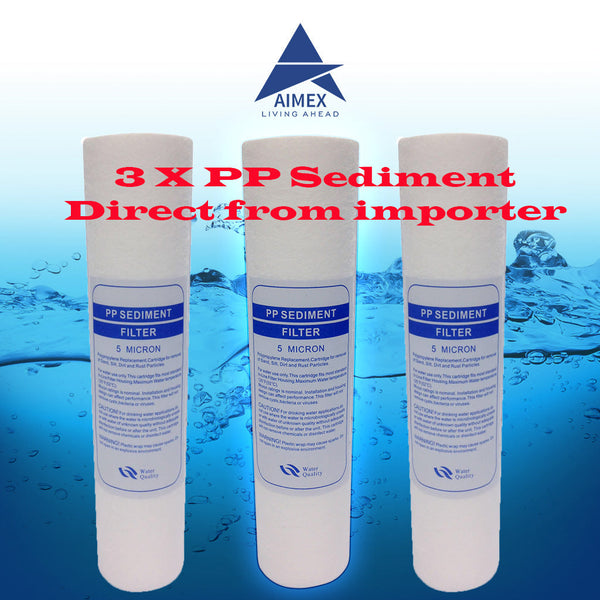 3 X 5 Micron Under Sink Filter Sediment Replacement Water Cartridge Pp Water Filters