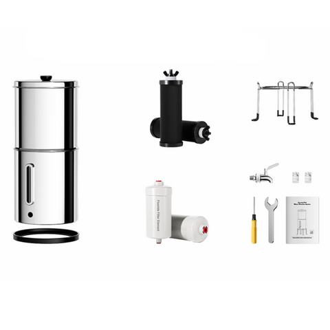 Aimex Water Filter Gravity Fed 304 Stainless Steel Fluoride Removal Water Filters