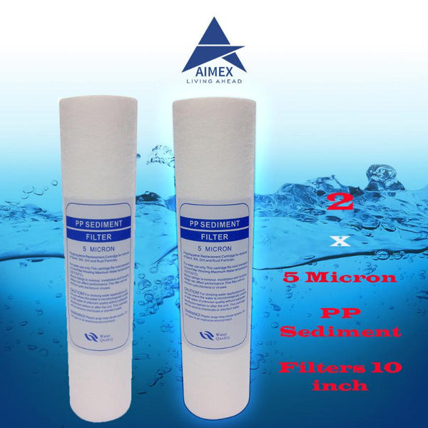 Undersink 5Um Sediment Water Filter Cartridge Pp X 2 Water Filters
