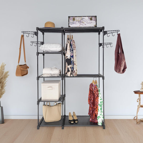 Sorti Freestanding Portable Closet Metal Wardrobe Garment Rack Hanger Garment Racks