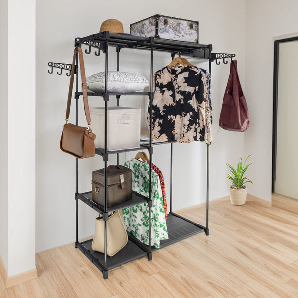 Sorti Freestanding Portable Closet Metal Wardrobe Garment Rack Hanger Garment Racks