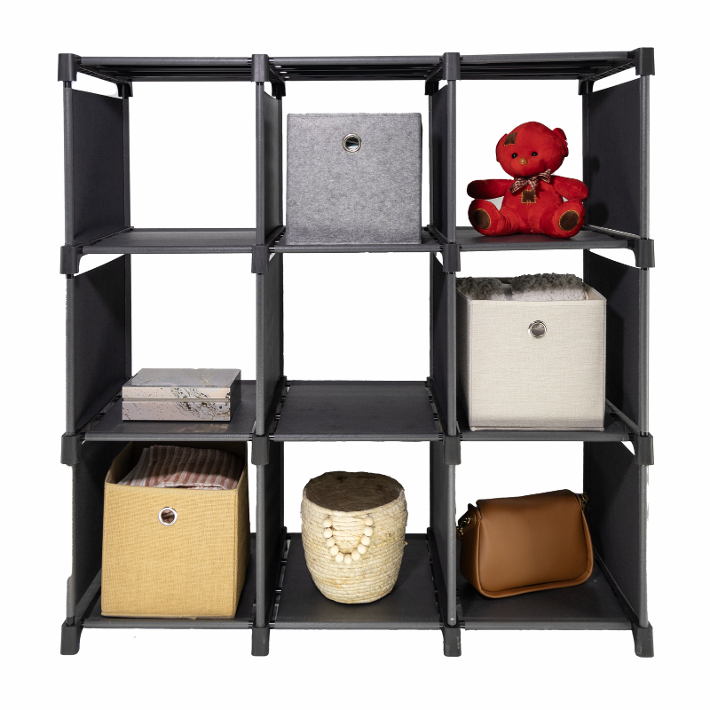 Sorti Storage Organizer 9 Cubes Wardrobe Closet Shelves Storage Boxes