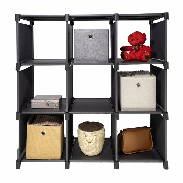 Sorti Storage Organizer 9 Cubes Wardrobe Closet Shelves Storage Boxes
