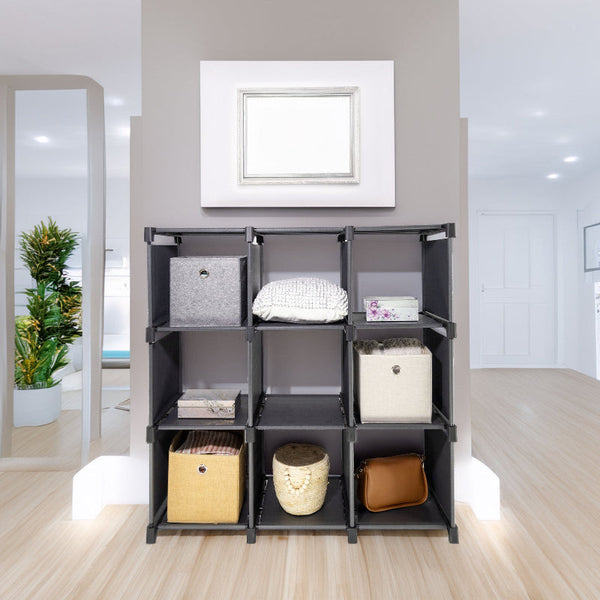 Sorti Storage Organizer 9 Cubes Wardrobe Closet Shelves Storage Boxes