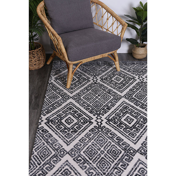 Amritsar Glenfalls Anthracite Tribal Rug 160X230cm Rugs