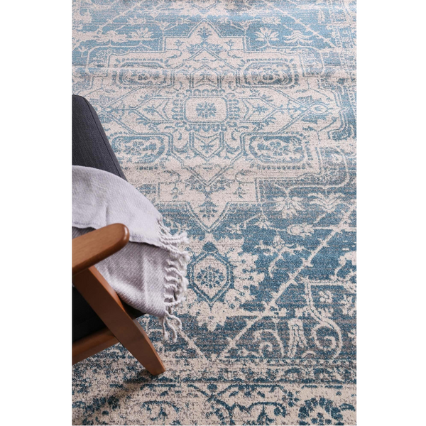 Delicate Audrey Ivory Blue Rug 200X290 Rugs