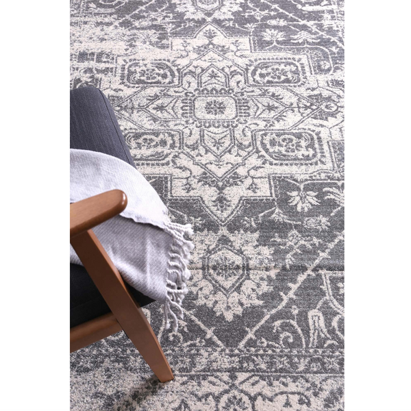 Delicate Audrey Ivory Grey Rug 200X290 Rugs
