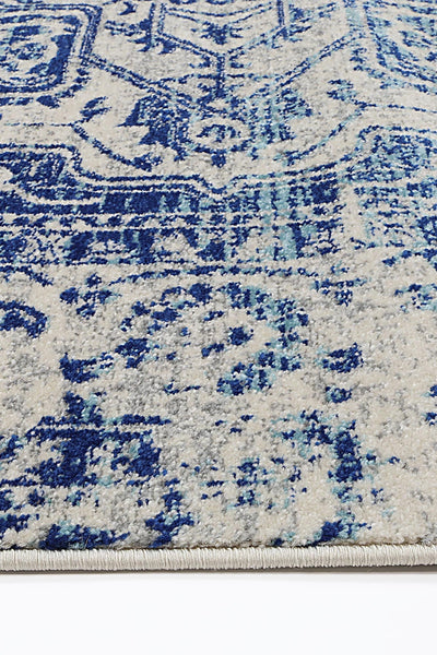 Delicate Audrey Ivory Navy Rug 200X290 Rugs