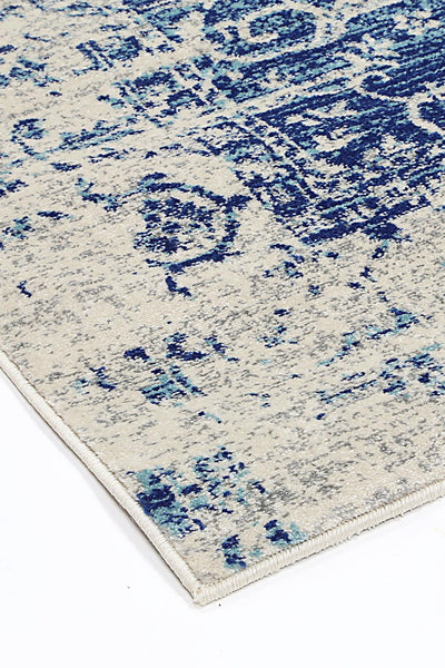 Delicate Audrey Ivory Navy Rug 200X290 Rugs