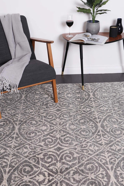 Delicate Katherine Grey Ivory Rug 240X330 Rugs