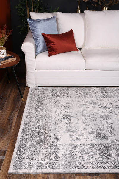 Salsa Serena Grey & Ivory Rug 160 X 230 Cm Rugs
