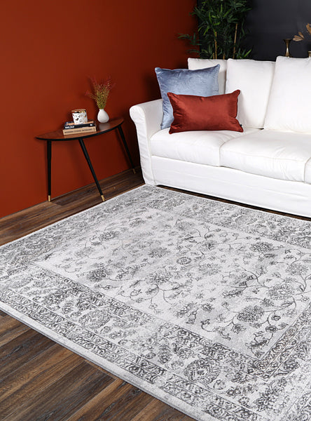 Salsa Serena Grey & Ivory Rug 160 X 230 Cm Rugs