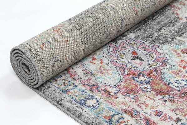Hollow Medalion Transitional Grey Rug 240X330 Rugs