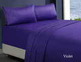 1000Tc Egyptian Cotton Sheet Set Mega Queen Violet Sheets