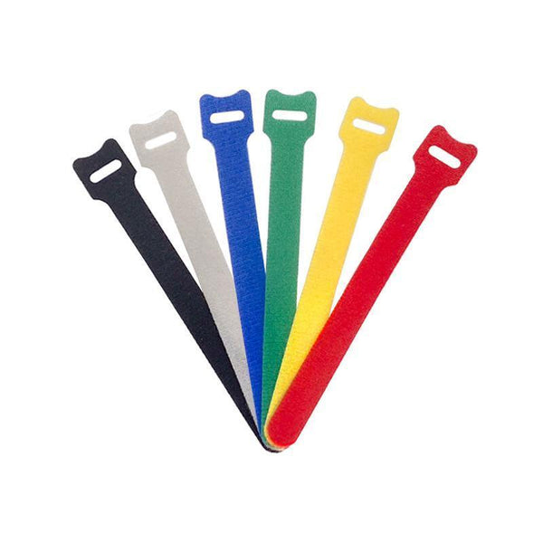 Reusable Cable Tie Nylon Hook Loop Strap Cord Ties Pc Tv Organiser Colourful 100Pcs Cable Ties & Organisers