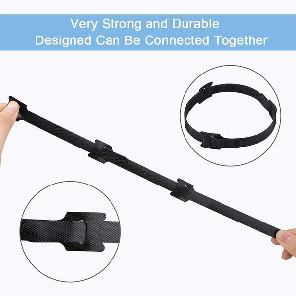 Reusable Cable Tie Nylon Hook Loop Strap Cord Ties Pc Tv Organiser Colourful 100Pcs Cable Ties & Organisers