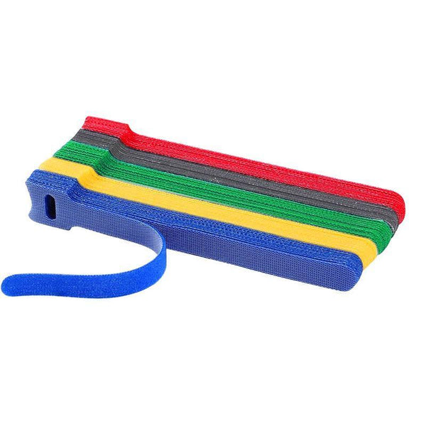Reusable Cable Tie Nylon Hook Loop Strap Cord Ties Pc Tv Organiser Colourful 100Pcs Cable Ties & Organisers