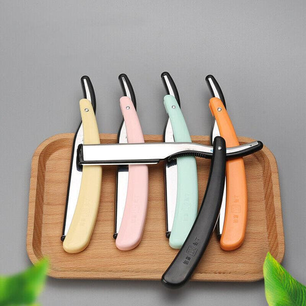 Old Shaver Razor Eyebrow Knife Folding Manual Holder Home Salon Tool Au 10Pcs Blades Only Men's Razor Blades