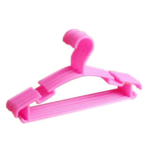 10Pcs Small Plastic Mini Coat Hanger Set For Wardrobe Storage Green Clothes Hangers